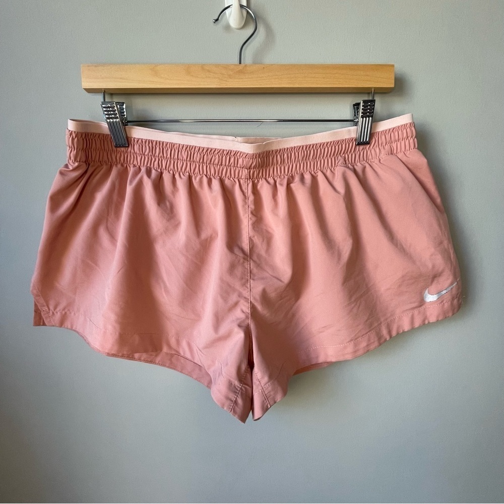 Nike One Dri-Fit Drawstring Running Shorts In Rose Pink (L)